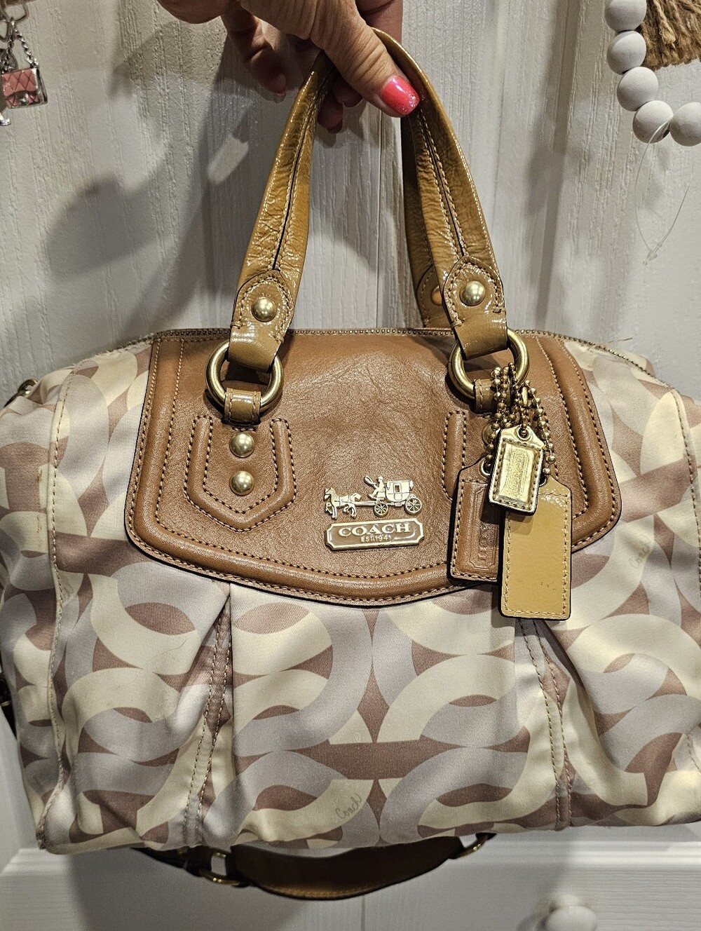 Coach 2009 Signature Sateen Satchel 14379